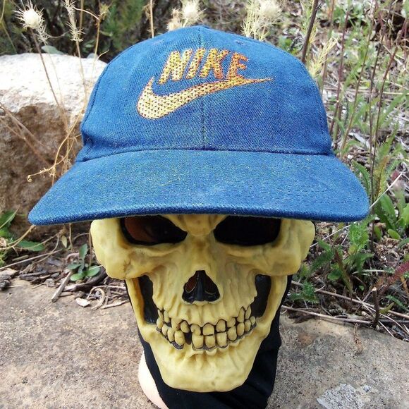 Vintage 90s Nike Logo Snap Back Hat Cap - Picture 1 of 7